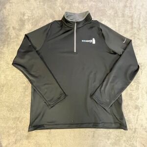 Nike Mens Dri-FIT Quarter Zip Pullover Black Bodyarmor Lyte Logo M 779795-011